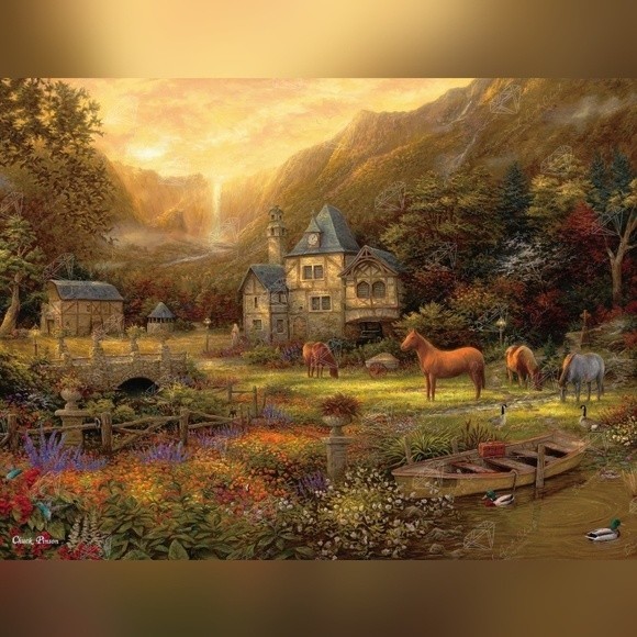 The Golden Valley by Chuck Pinson  Diamond Art Club Discontinued Square - Picture 1 of 16